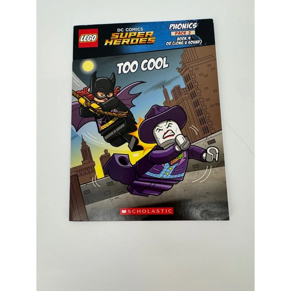 LEGO DC Comics Super Heroes Phonics Pack 2 Scholastic Readers Workbooks Set of 6